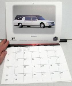 1998 Cadillac Calendar Features Funeral Profession Vehicles Original