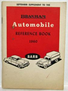 1960 Branham Automobile Reference Book - Sept Sup International BMW Triumph
