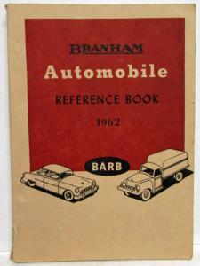 1962 Branham Automobile Reference Book Cadillac Chrysler Intl