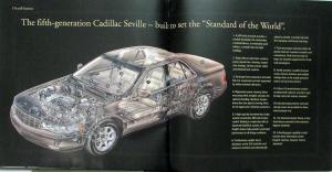 1998 Cadillac Seville STS SLS European Market Sales Brochure Oversized Original