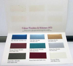 United Kingdom Chrysler Foreign Dealer Color Options Sales Brochures Set Of 3