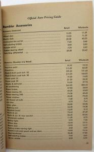 Official Auto Pricing Guide - Summer 1960- Lincoln Thunderbird Desoto Chrysler