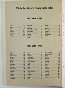 1961 Cars Official Wholesale & Retail Prices Spring Cadillac Olds Buick Ford