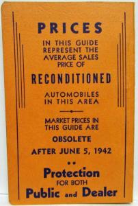 1942 NADA Official Used Car Price Guide - May - Auburn Chevrolet Ford Dodge