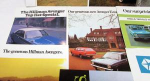 1973 Chrysler Of United Kingdom Dealer Sales Brochure Set Lot Simca Hillman