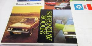 1973 Chrysler Of United Kingdom Dealer Sales Brochure Set Lot Simca Hillman