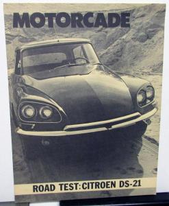 1969 Citroen DS-21 Dealer Sales Brochure Motorcade Road Test Article Original