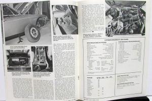 1972 Citroen SM Dealer Sales Brochure Road Test Magazine Article Factory Reprint