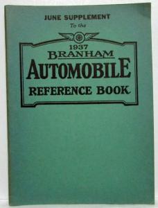 1937 Branham Automobile Reference Book - June Sup Dodge Duesenberg LaSalle