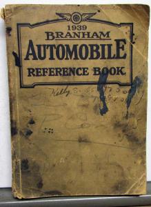 1939 Branham Automobile Reference Book Cunningham Essex Condor