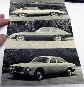 1969 Jaguar Dealer Sales Brochure Folder XK-E Roadster Coupe 2+2 XJ Sedan