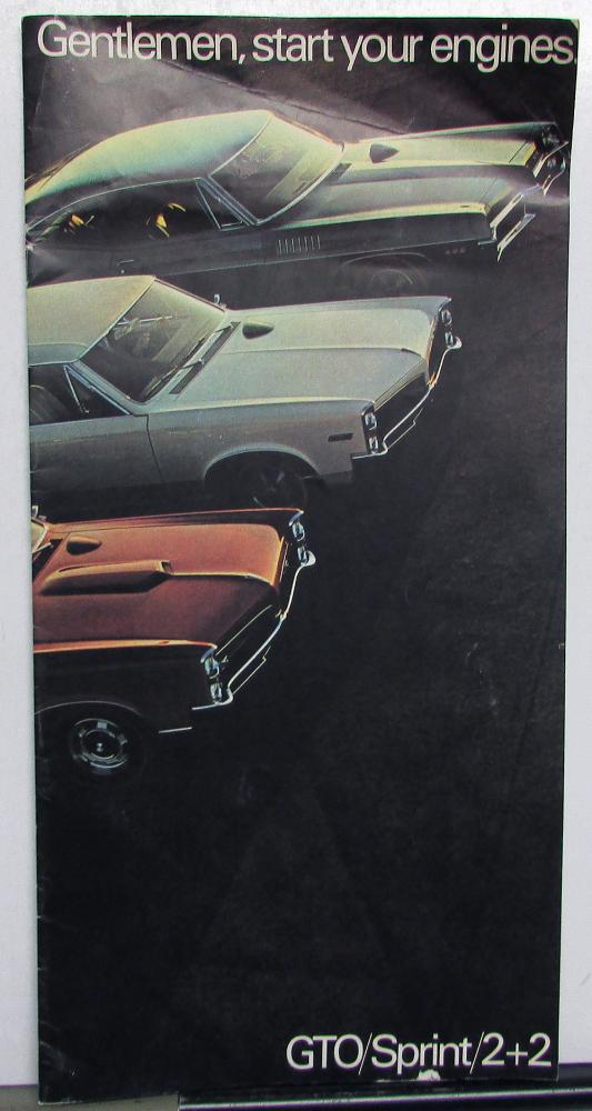 1967 Pontiac High Performance Dealer Brochure GTO LeMans Sprint 2+2 Original