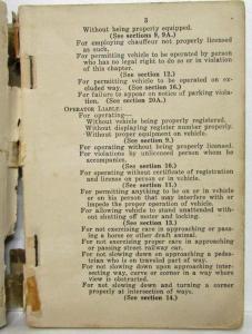 1941 Massachusetts Legislation Rules & Regulations Related to Motor Vehicles