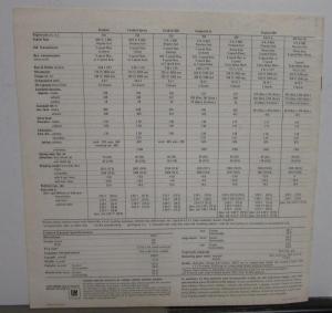 1968 Pontiac Firebird 400 H.O. Sprint 350 Sales Brochure Original XL
