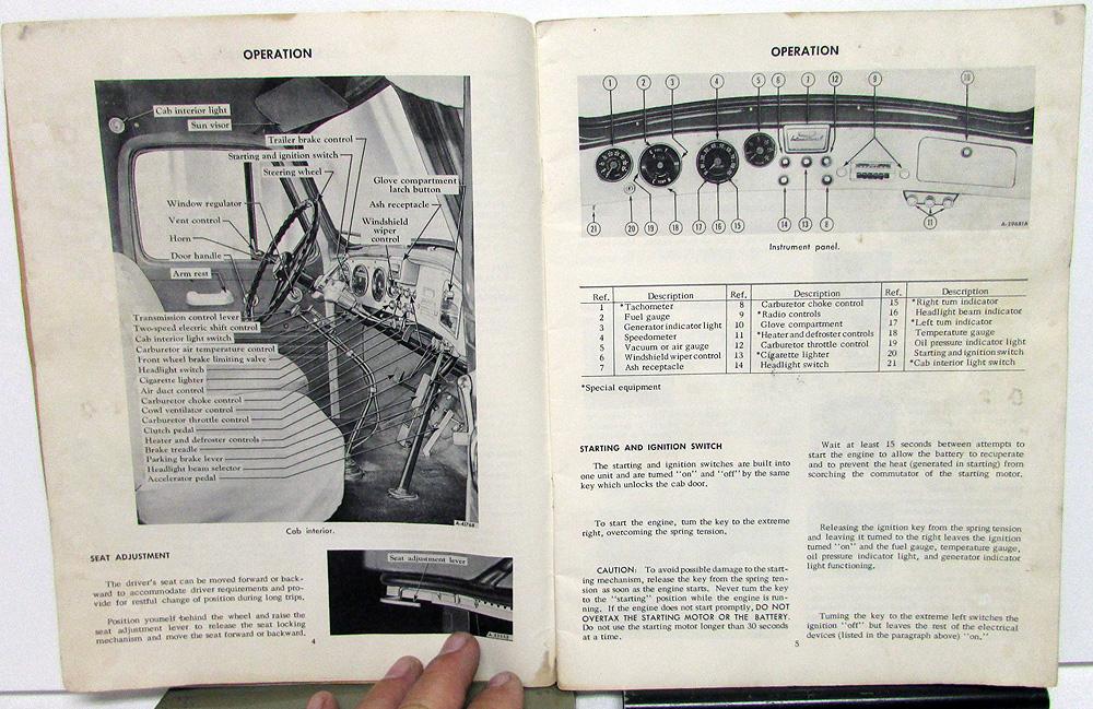 1956 International Truck Owners Operators Manual R185… | AutoPaper