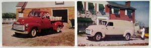 1953 GMC 100 Pickup and Panel Truck Postcard Lot