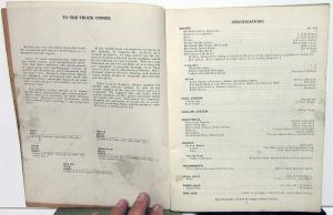1953-54 International Truck Owners Operators Manual RM-150 RM-151 RM-152