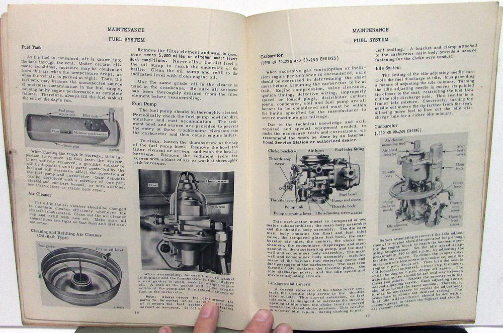 INTERNATIONAL TRUCK OWNERS MANUAL visual data 6