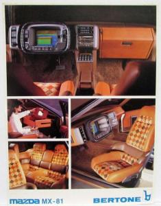 1981 Mazda MX-81 Concept Car Interior by Bertone Oversized Postcard