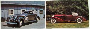 1935 Hispano-Suiza 12 Cylinder Type J12 and 1933 Duesenberg Postcard Lot