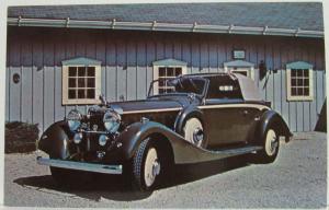 1935 Hispano-Suiza 12 Cylinder Type J12 and 1933 Duesenberg Postcard Lot