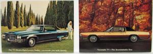 1971 Oldsmobile Ninety-Eight and Toronado Postcards Lot