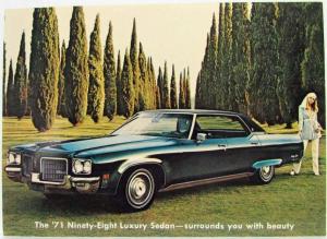 1971 Oldsmobile Ninety-Eight and Toronado Postcards Lot