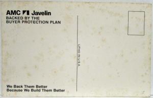 1973-1974 AMC Javelin Postcard