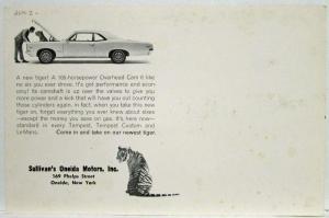1966 Pontiac Tempest - A New Tiger Under the Hood Postcard