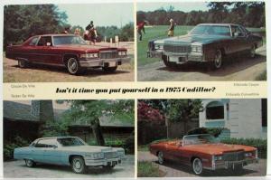 1975 Cadillac Isnt It Time Postcard Set Of 3- DeVille Eldorado