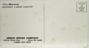1967 Mercury Monterey 2-Door Hardtop Postcard