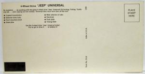1970 Jeep Universal Postcard