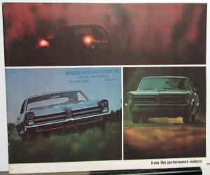 Original 1965 Pontiac High Performance Dealer Sale Brochure GTO 389 3 Deuces 2+2