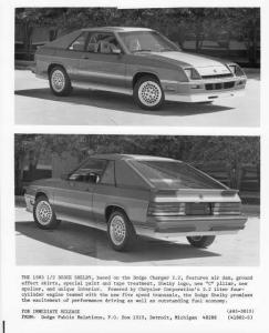 1983 1/2 Dodge Shelby Charger Press Photo 0095