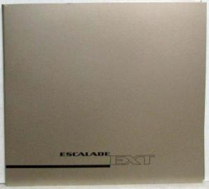 2002 Cadillac Escalade EXT Press Kit Corragated Silver Cover CD Slides Original