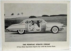 1954 Pontiac Strato Streak Concept Postcard
