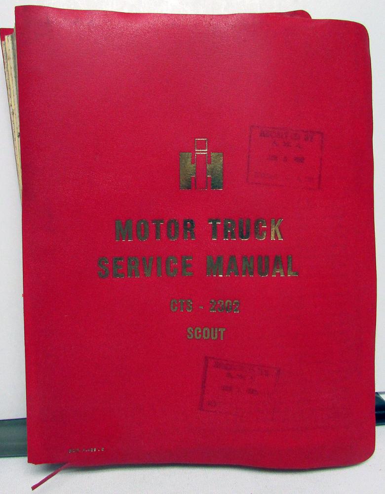 BOOKS & MANUALS - International Scout Parts - IH Parts America