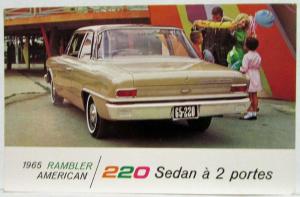 1965 Rambler Postcard Lot American Classic Ambassador - French Text