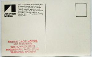 1971 Javelin SST Postcard
