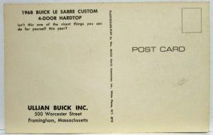 1968 Buick LeSabre Custom 4-Door Hardtop Postcard