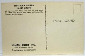 1968 Buick Riviera Sport Coupe Postcard