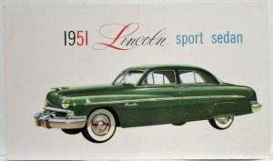 1951 Lincoln Sport Sedan Postcard
