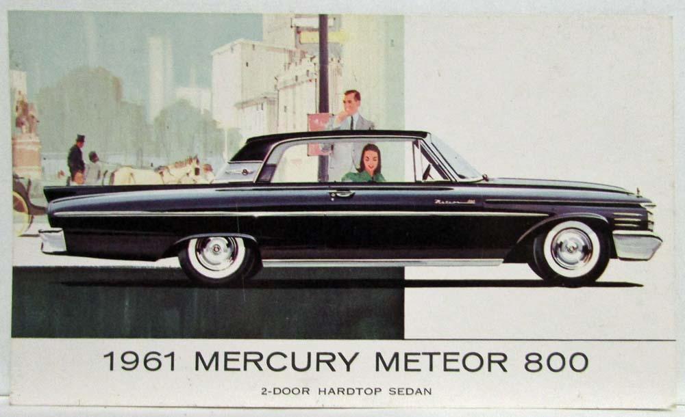1961 Mercury Meteor 800 2-Door Hardtop Sedan Postcard
