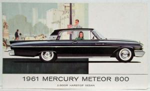 1961 Mercury Meteor 800 2-Door Hardtop Sedan Postcard