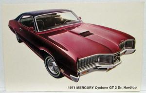 1971 Mercury Postcard Lot Cougar Cyclone