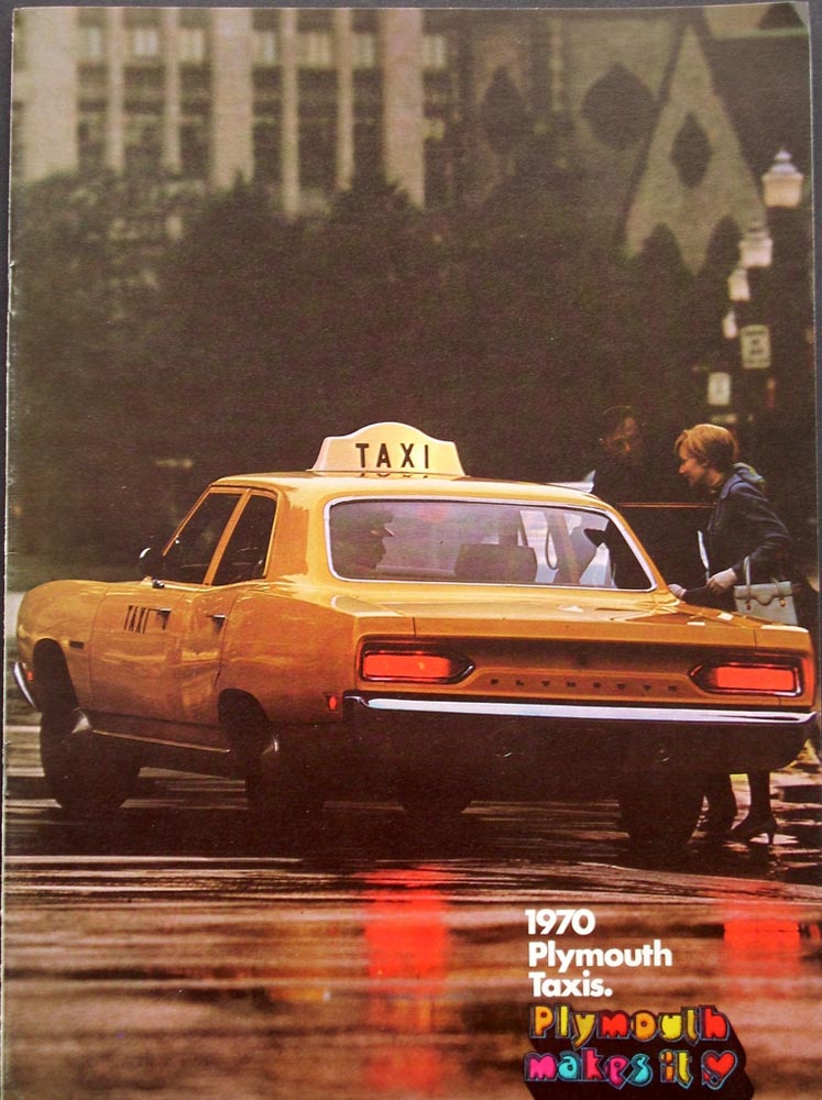 1970 Plymouth Belvedere Fury Dealer Taxi Sales Brochure Rapid Transit System