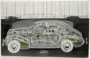 1940 Pontiac Torpedo 8 Sedan Transparent Car Postcard - World Fair - New York
