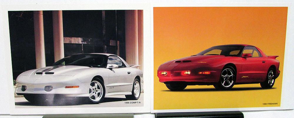 1996 Pontiac Comp TA & FireHawk Limited Edition Firebirds By SLP Data Cards
