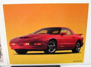 1996 Pontiac Comp TA & FireHawk Limited Edition Firebirds By SLP Data Cards