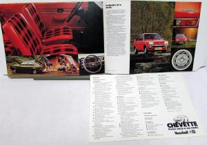 1976 General Motors Foreign Dealer Chevette Brochures French Dutch Text Vauxhall